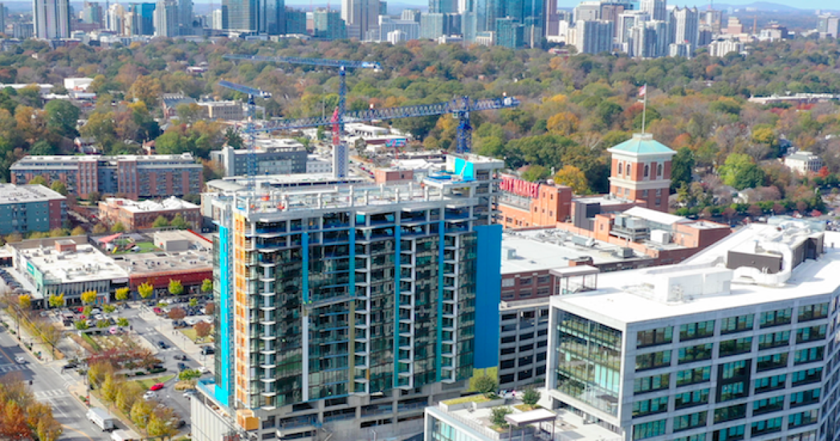 Ponce City Market's first new highrise tops out over BeltLine Urbanize Atlanta